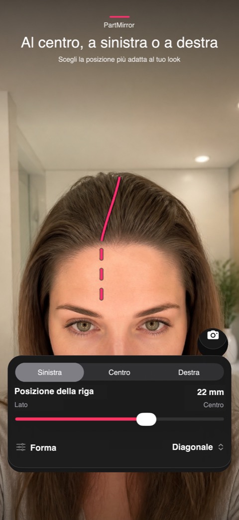 Al centro, a sinistra o a destra. Scegli la posizione più adatta al tuo look